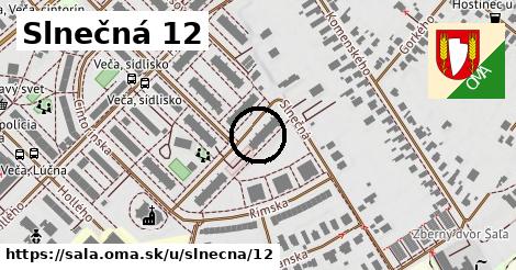 Slnečná 12, Šaľa