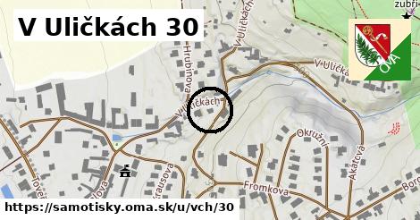 V Uličkách 30, Samotišky