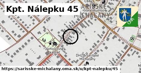 Kpt. Nálepku 45, Šarišské Michaľany