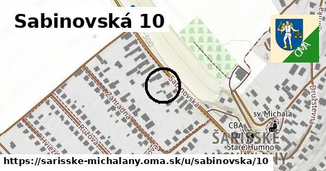 Sabinovská 10, Šarišské Michaľany
