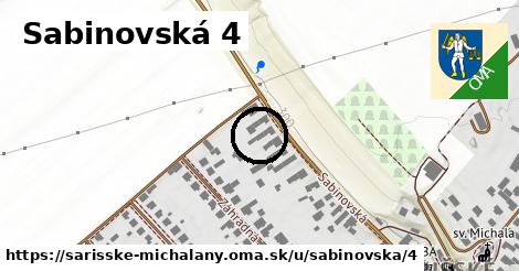 Sabinovská 4, Šarišské Michaľany