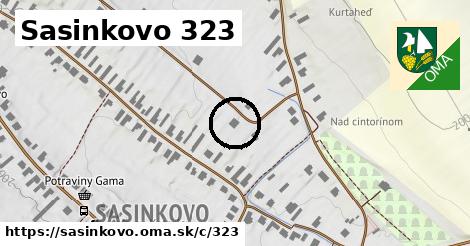 Sasinkovo <span class="supisne">323</span>
