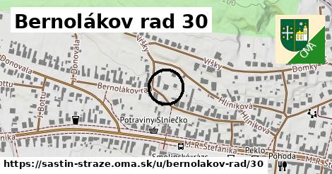 Bernolákov rad 30, Šaštín-Stráže