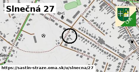 Slnečná 27, Šaštín-Stráže