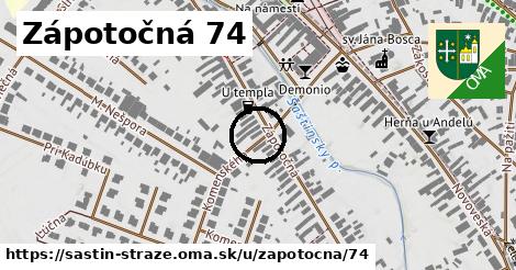 Zápotočná 74, Šaštín-Stráže