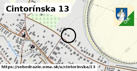 Cintorínska 13, Sebedražie