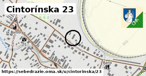 Cintorínska 23, Sebedražie