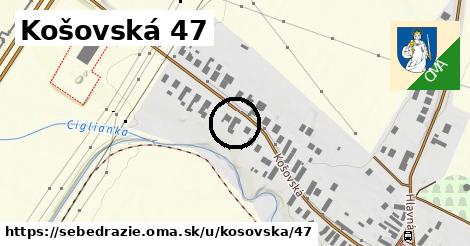 Košovská 47, Sebedražie