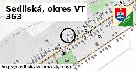 Sedliská, okres VT <span class="supisne">363</span>