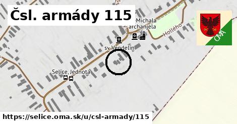 Čsl. armády 115, Selice