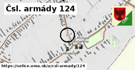 Čsl. armády 124, Selice