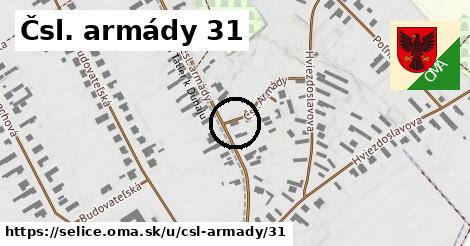 Čsl. armády 31, Selice