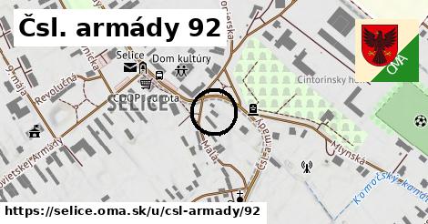 Čsl. armády 92, Selice