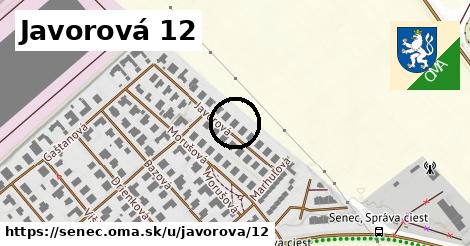 Javorová 12, Senec