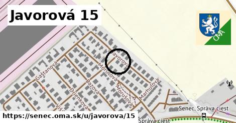 Javorová 15, Senec