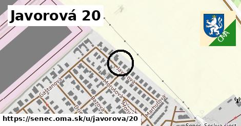 Javorová 20, Senec