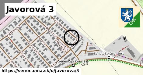 Javorová 3, Senec