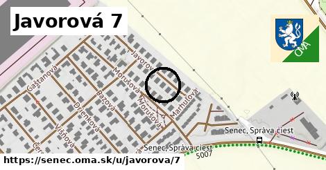 Javorová 7, Senec