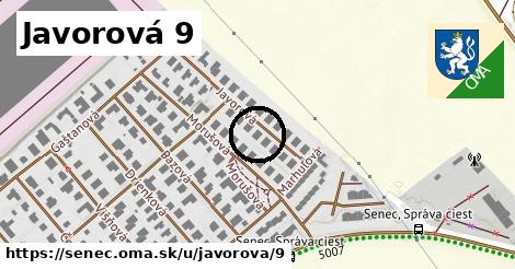 Javorová 9, Senec