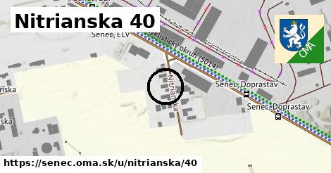 Nitrianska 40, Senec