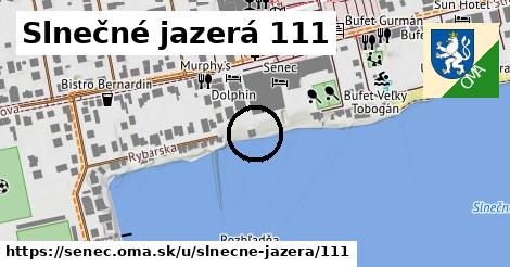 Slnečné jazerá 111, Senec