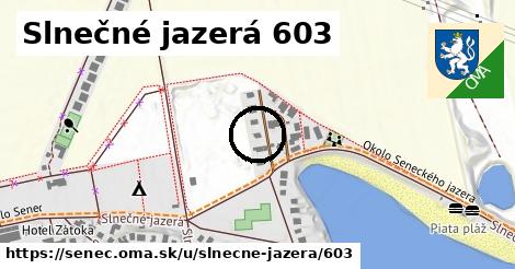 Slnečné jazerá 603, Senec