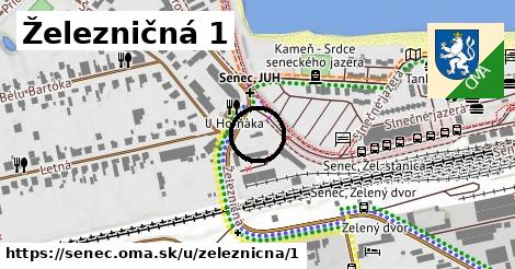 Železničná 1, Senec