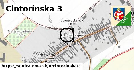 Cintorínska 3, Senica