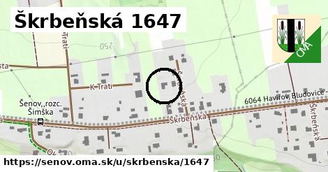 Škrbeňská 1647, Šenov