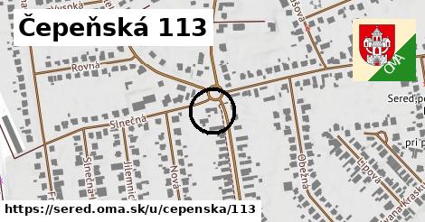 Čepeňská 113, Sereď