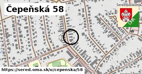 Čepeňská 58, Sereď