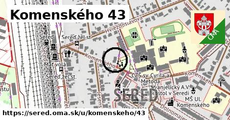 Komenského 43, Sereď