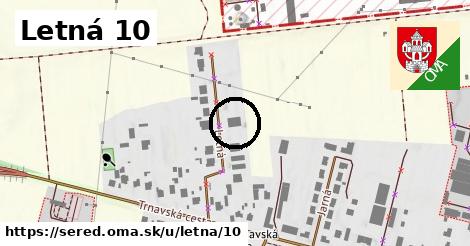 Letná 10, Sereď
