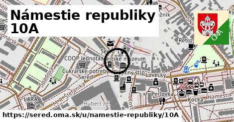 Námestie republiky 10A, Sereď