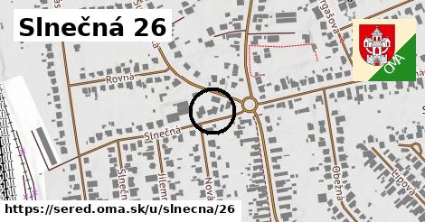 Slnečná 26, Sereď