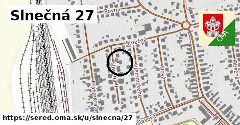 Slnečná 27, Sereď