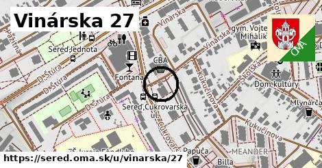 Vinárska 27, Sereď