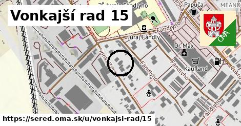 Vonkajší rad 15, Sereď