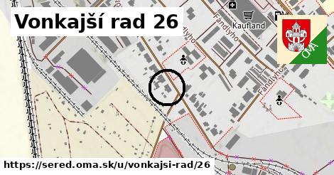 Vonkajší rad 26, Sereď