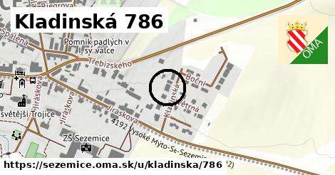 Kladinská 786, Sezemice