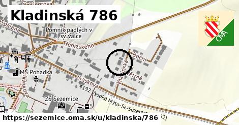 Kladinská 786, Sezemice