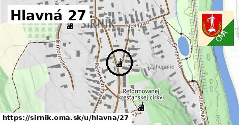 Hlavná 27, Sirník