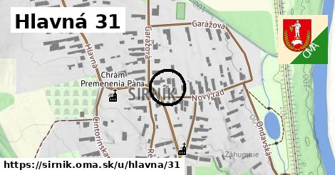 Hlavná 31, Sirník