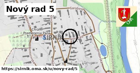 Nový rad 5, Sirník