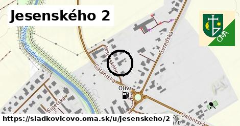 Jesenského 2, Sládkovičovo