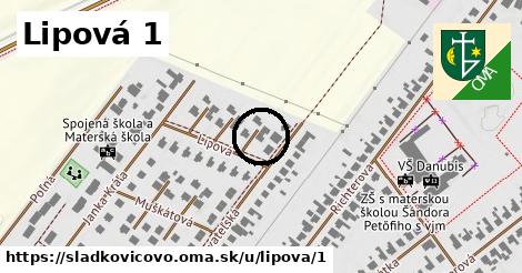 Lipová 1, Sládkovičovo