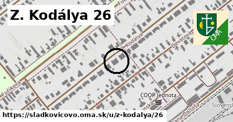 Z. Kodálya 26, Sládkovičovo