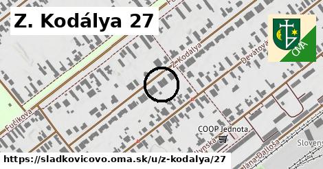 Z. Kodálya 27, Sládkovičovo