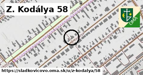 Z. Kodálya 58, Sládkovičovo