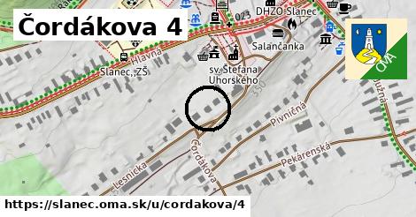 Čordákova 4, Slanec